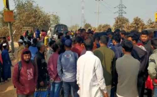 কুষ্টিয়ায় ট্রাকচাপায় শ্রমিক নিহত-১, আহত - ৩ মহাসড়ক অবরোধ