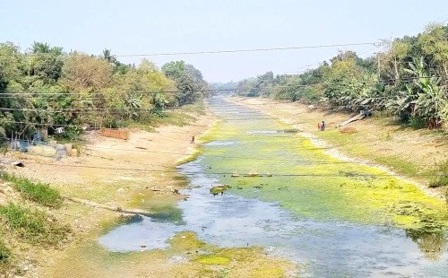 কুষ্টিয়ায় গঙ্গা-কপোতাক্ষ সেচ প্রকল্পের খালে পানি সরবরাহ বন্ধ, বিপাকে কৃষকেরা
