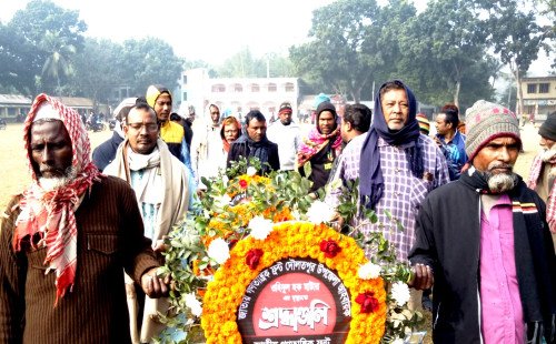 দৌলতপুরে ওহিদুল হক মাস্টারের মৃত্যুতে শ্রদ্ধাঞ্জলি, দাফন ও শপথ পাঠ
