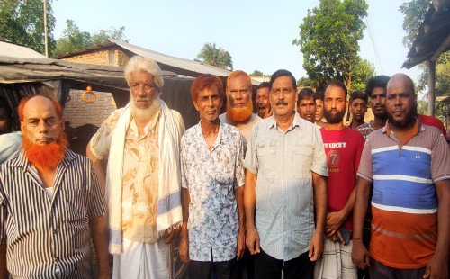 হোগলবাড়ীয়া ইউনিয়নে চেয়ারম্যান পদে প্রার্থী আমজাদ হোসেন; দোয়া ও সমর্থন চেয়ে গণসংযোগ