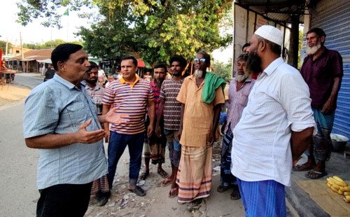 হোগলবাড়ীয়া ইউনিয়নে চেয়ারম্যান পদপ্রার্থী আমজাদ হোসেনের পক্ষে জনসমর্থনের জোয়ার