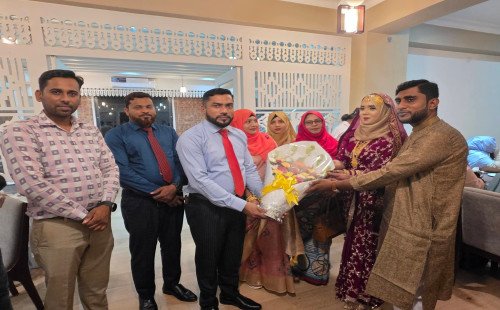 এডুকেয়ার আইডিয়াল স্কুল অ্যান্ড কলেজের PRO শামীমা শিমুর শুভ বিবাহোত্তর সংবর্ধনা